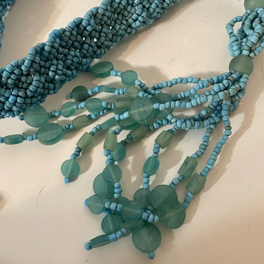 Beaded Belt in Torquoise